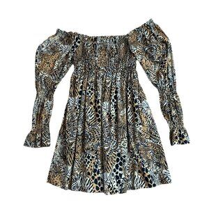 Lilly Pulitzer Beyonca Long Sleeve SM Rattan Walk On The Wild Side - Size S